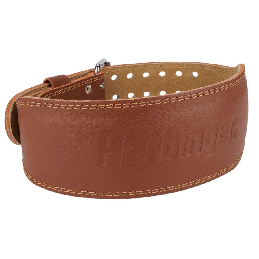 Weights & Benches * | Harbinger 6 Padded Leather Weightlifting Belt