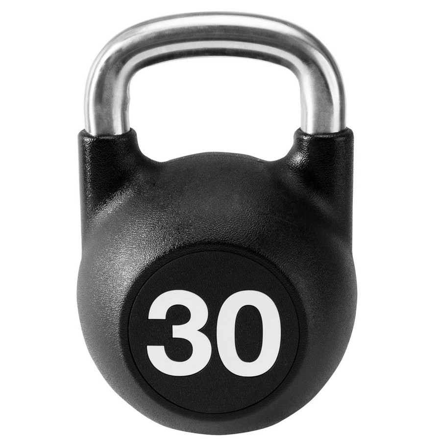 Weights & Benches * | Weider 30-Lb. Rubber-Coated Kettlebell