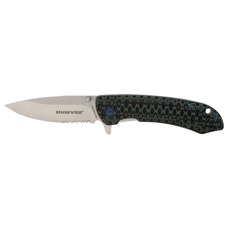 Knives * | Humvee Axle Ball Bearing Satin-Finished Folding Knife