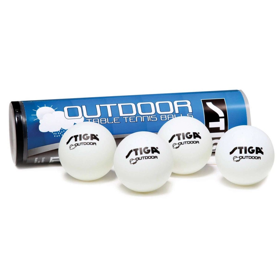 Games & Toys * | Stiga Outdoor Table Tennis Balls 4-Pack