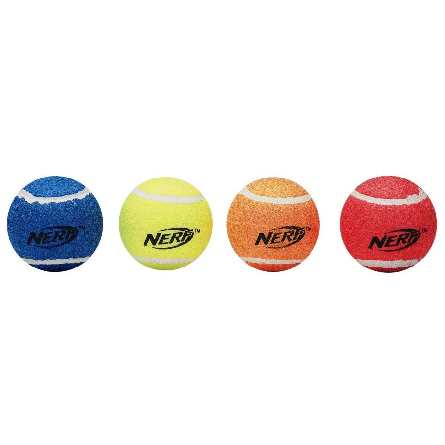 Games & Toys * | Nerf Squeak Tennis Balls 4-Pack