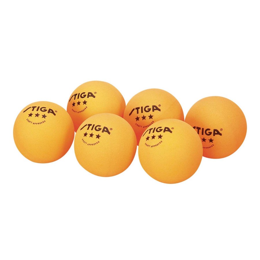 Games & Toys * | Stiga 3-Star Orange Table Tennis Balls