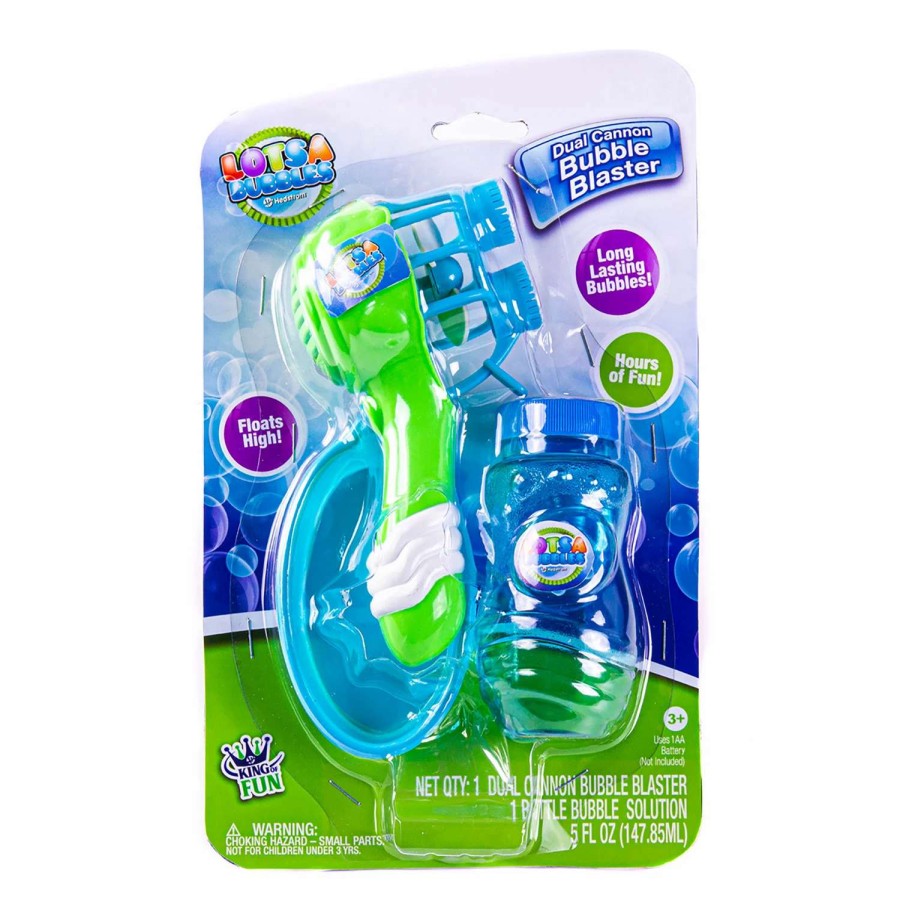 Games & Toys * | Lotsa Bubbles Dual Cannon Bubble Blaster