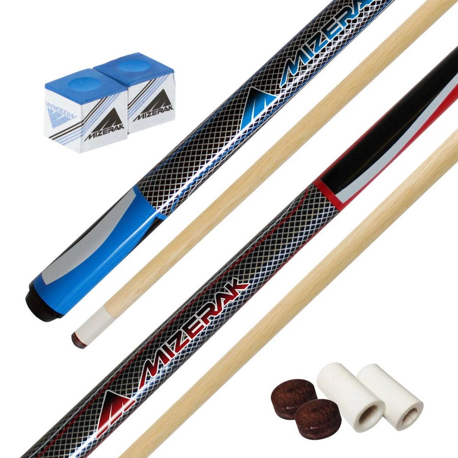 Games & Toys * | Mizerak 2-Player Pool Cue Set