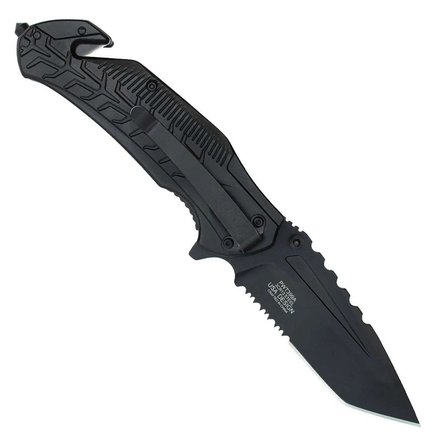 Knives * | Wartech Pwt399 4.75 Rescue Spring-Assisted Folding Knife