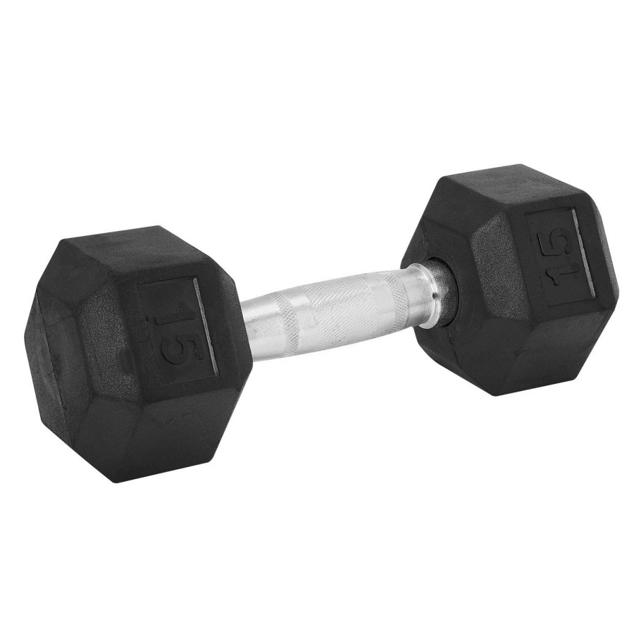 Weights & Benches * | Weider 15-Lb. Rubber Hex Dumbbell