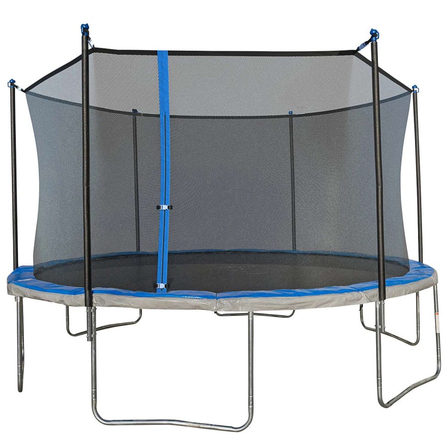 Games & Toys * | Trujump 14 Trampoline With Safety Enclosure