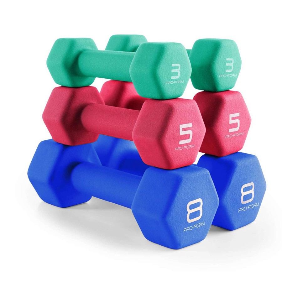 Weights & Benches * | Proform 32 Lb. Neoprene Dumbbell Set