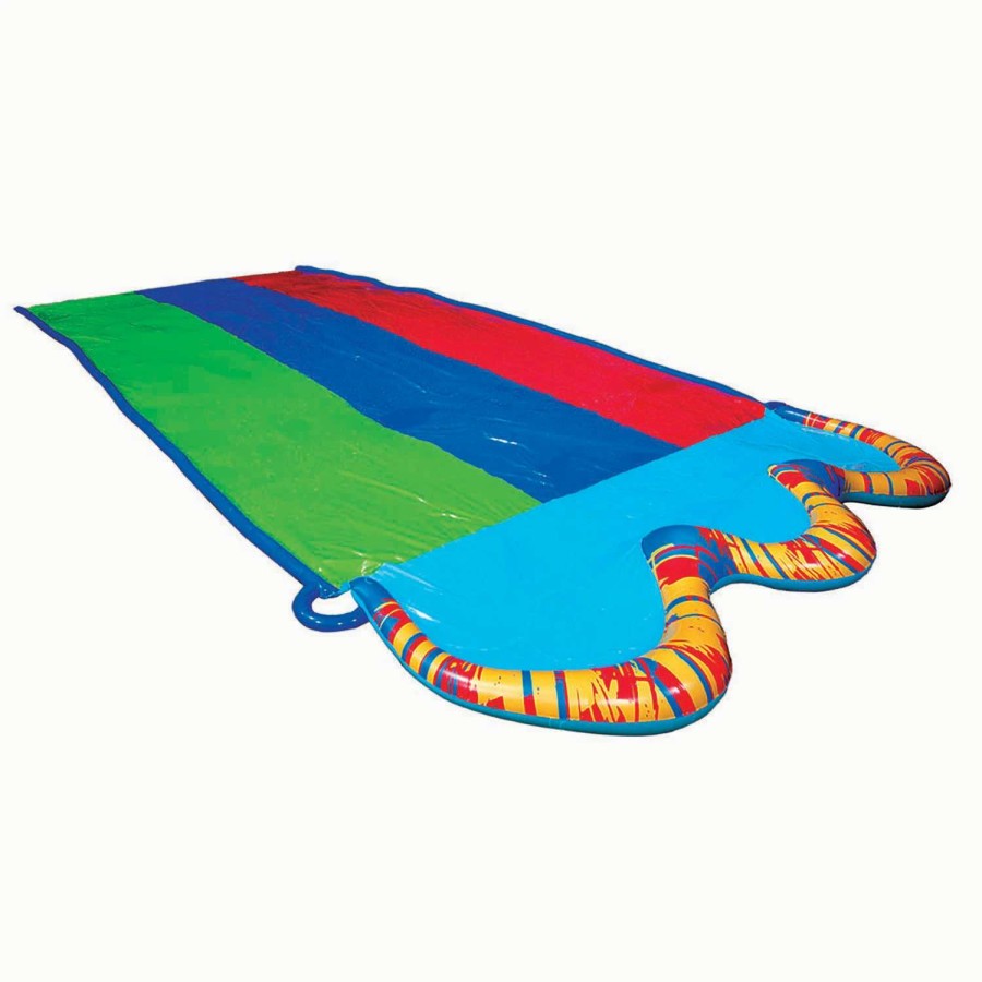 Games & Toys * | Banzai 16 Triple Racer Water Slide With 3 Bodyboards