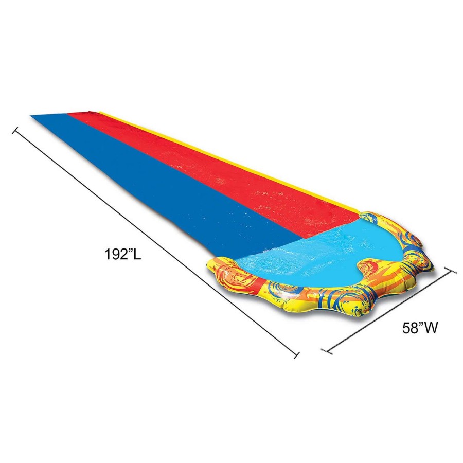 Games & Toys * | Banzai 16 Splash Sprint Racing Slide