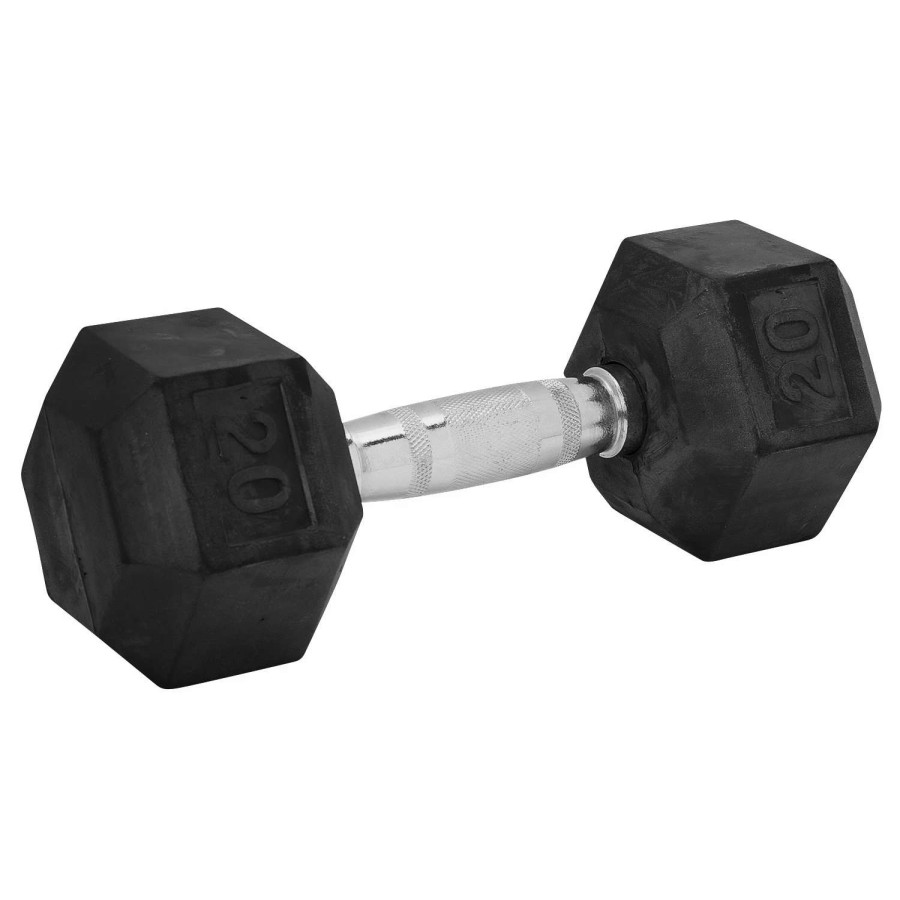 Weights & Benches * | Weider 20-Lb. Rubber Hex Dumbbell